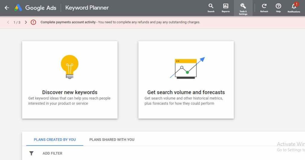 Google AdWords Keyword Planner is a must-use tool for any SEO campaign