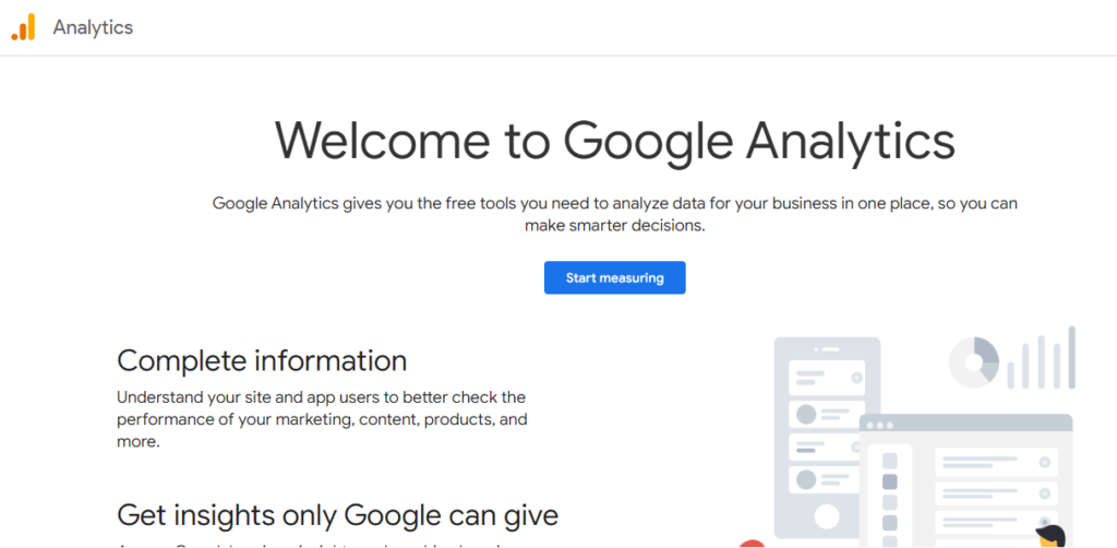 Setting up Google Analytics