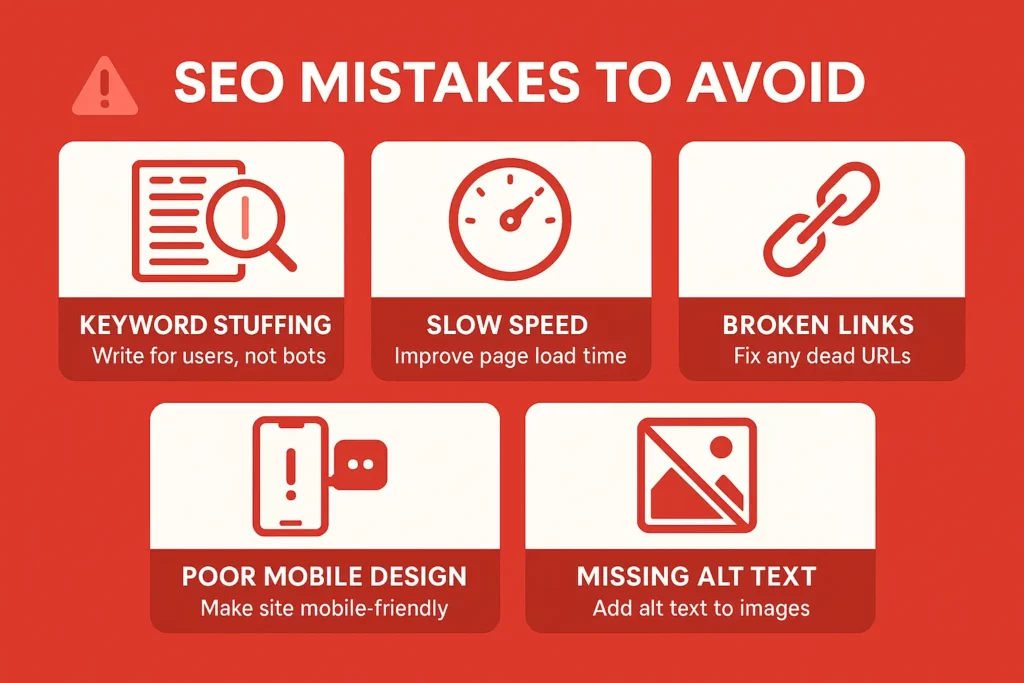 How to Do SEO for Beginners: Common SEO mistakes beginners should avoid