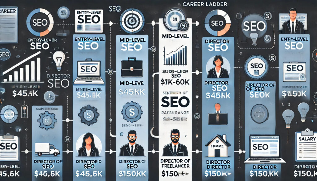 SEO career path and salaries from entry level to freelance consultant — is SEO a good career financially?